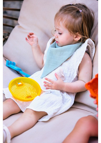 Yumuşak ve Nefes Alabilen 3’lü Müslin Bebek Fular Set