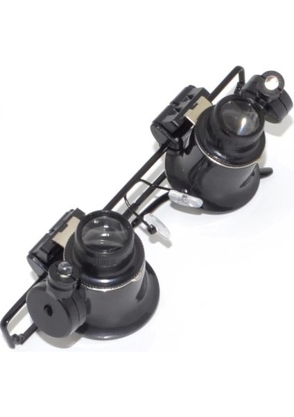 Gözlük Model Çıft LED Aydınlatma ,saat Onarımı Için Harika Büyüteç modelleri