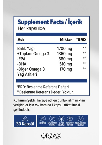 Asfstore Ocean Ultimate 30 Kapsül 2 Adet fiyatları