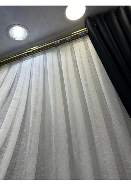 Nivemeshome Keten 1/2,5 Sık Pileli Yeni Sezon Tül Perde Apm fiyatları