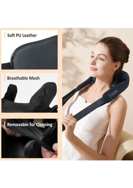 Şarjlı Ovmalı Isıtmalı Masaj Aleti Insan Eli Yoğurma Hissi Yeni Model modelleri