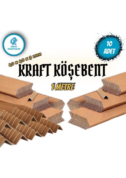 Karton Köşebent,kraft Köşebent,l Köşe,köşebent Palet ,koliköşe ,köşekenar Koruyucu 40X40 3 mm Kahver