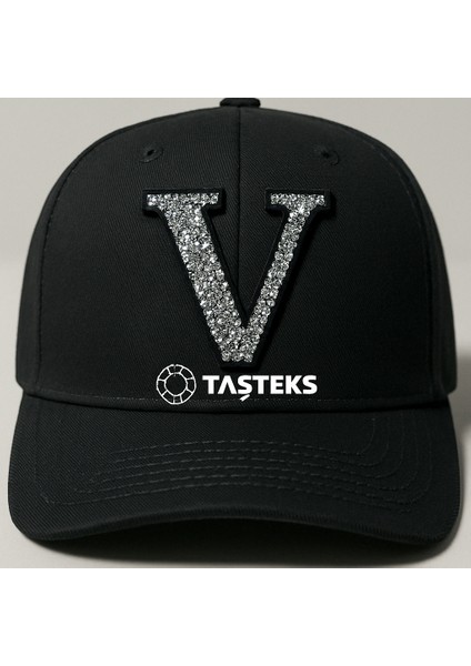 Taşlı Ütülenebilen Veya Sticker Olarak Kullanılabilen 6cm V Harfi