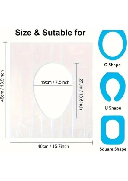 Hijyenik Tek Kullanımlık Klozet Kapağı Poşeti 50 Adet modelleri
