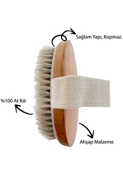 %100 Doğal At Kılı Fırçası Selülit, Çatlak, Batık, Karşıtı Peeling Etkili Kuru Fırça modelleri
