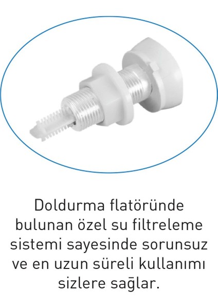 Plastik Flatör Yandan Doldurma modelleri