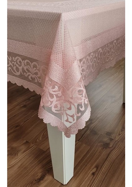 Osmanlı Desen Masa Örtüsü Pembe