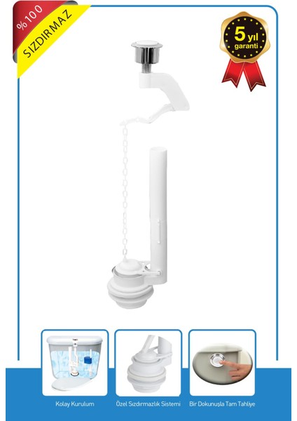 Rezervuar Pratik Tek Basmalı Klozet Rezervuar İç Takım Gama fiyatları