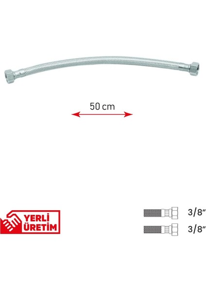 Bağlantı ve Batarya Hortumu - 3/8 İnç 50 cm modelleri
