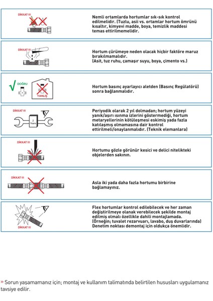 Bağlantı ve Batarya Hortumu - 3/8 İnç 50 cm