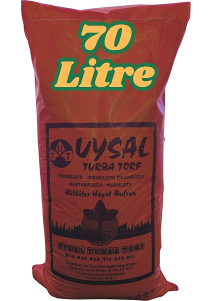 70 Litre Bitki Toprağı, Fideleme, Saksı Toprağı Iç Dış Mekan Toprak