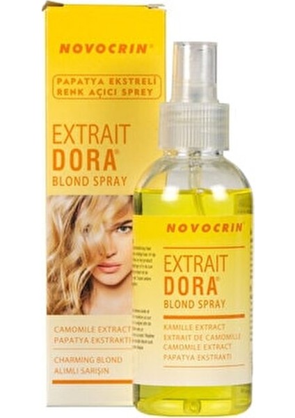 Extra Dora Papatya Ekstratlı Renk Açıcı Sprey 125 ml Sarı Saçlar için Doğal Etki