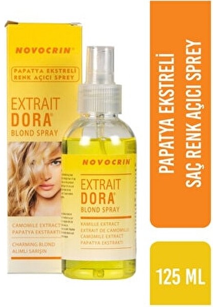Extra Dora Papatya Ekstratlı Renk Açıcı Sprey 125 ml Sarı Saçlar için Doğal Etki fiyatları