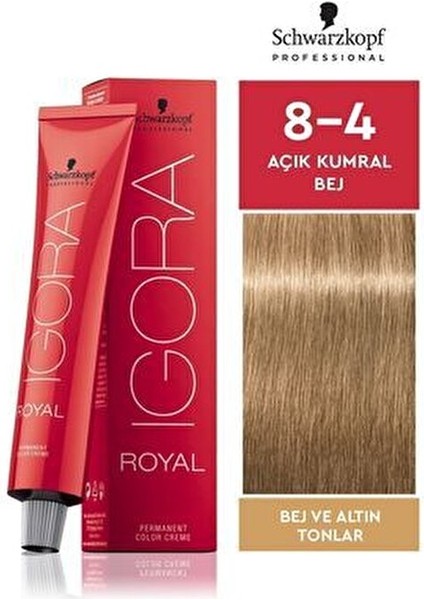 Royal Amonyaksız Saç Boyası Açık Kumral Bej 60 ml Uzun Süre Kalıcı Renk fiyatları