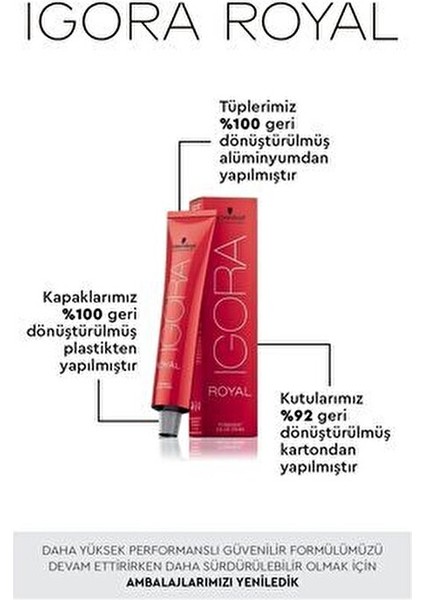 Royal Amonyaksız Saç Boyası Açık Kumral Bej 60 ml Uzun Süre Kalıcı Renk fırsatları