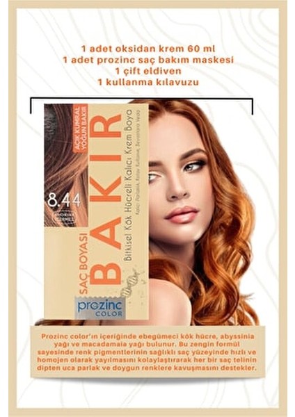 Color 8.44 Bakır Saç Boyası 99 ml Tüm Saç Tipleri için Bitkisel Kök Hücre İçerir fırsatları