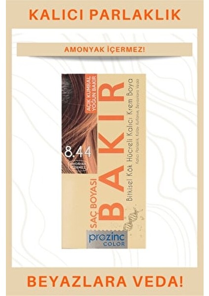 Color 8.44 Bakır Saç Boyası 99 ml Tüm Saç Tipleri için Bitkisel Kök Hücre İçerir modelleri