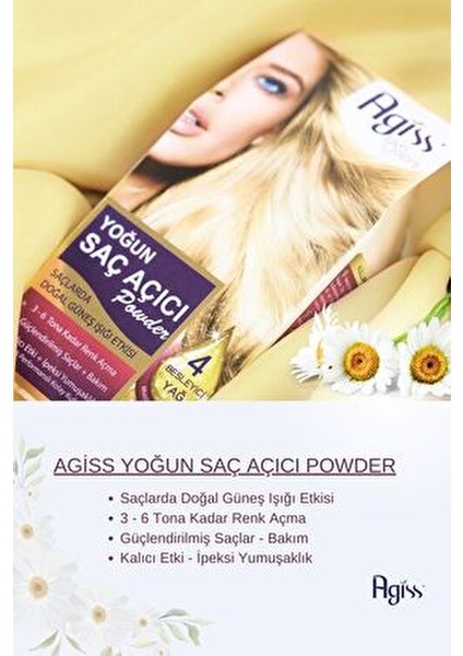 Saç Açıcı Powder 60 g Güçlendirilmiş Saçlar için Ekstra Kalıcı Renk Açma