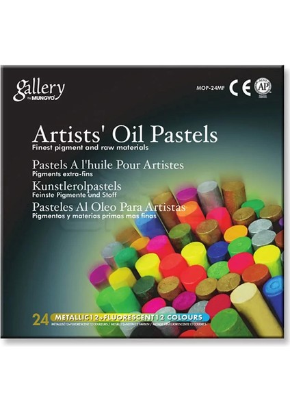 Gallery Artists Oil Pastel 24LÜ Set Metalik + Fosforlu Renkler fiyatları
