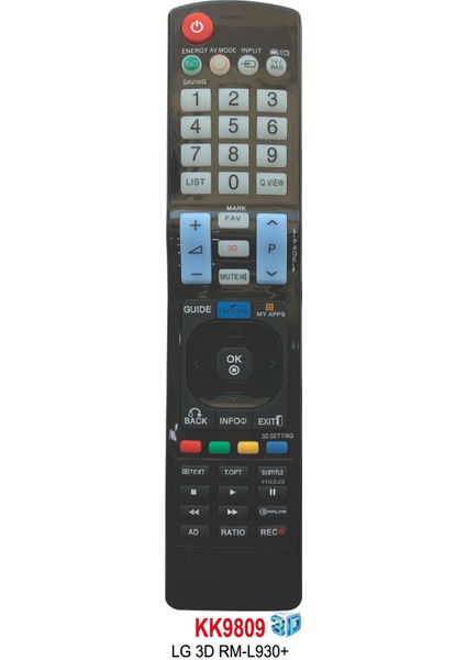 3D Rm-L 930+LCD Tv Kumanda modelleri