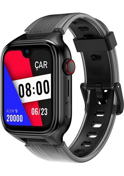 Kidi Pro AMOLED Ekranlı GPS 4G Sim Kartlı Akıllı Çocuk Saati Siyah 2KSW03