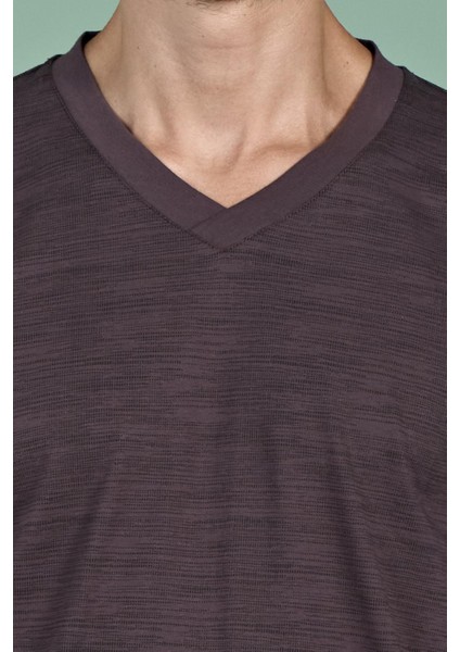 Erkek Kahve V Yaka Uzun Kollu Pijama Takımı C2T3N91 indirimleri