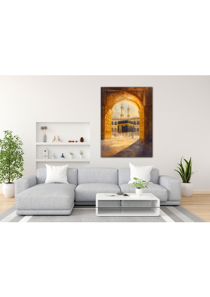 Kâbe Tablosu – Islami Sanat Eseri, Dini Duvar Dekoru, Kanvas Tablo, Ev ve Ofis Için Dekoratif indirimleri