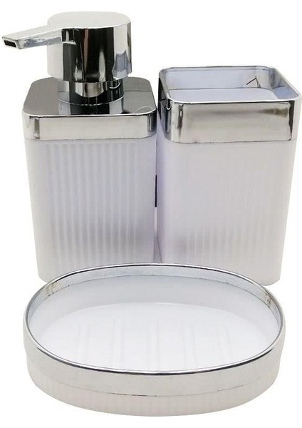 Yelmen 3'lü Banyo Seti Mimoza Krom Y879