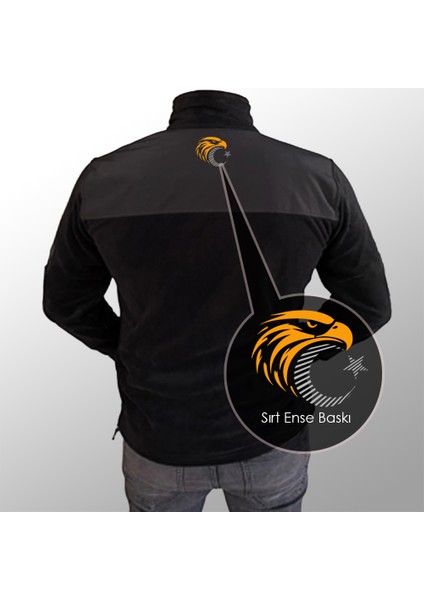 Türk Kartalları Softshell Polar Mont Tüylenme Yapmaz Siyah fiyatları