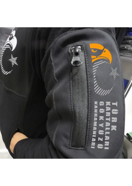 Türk Kartalları Softshell Polar Mont Tüylenme Yapmaz Siyah fırsatları