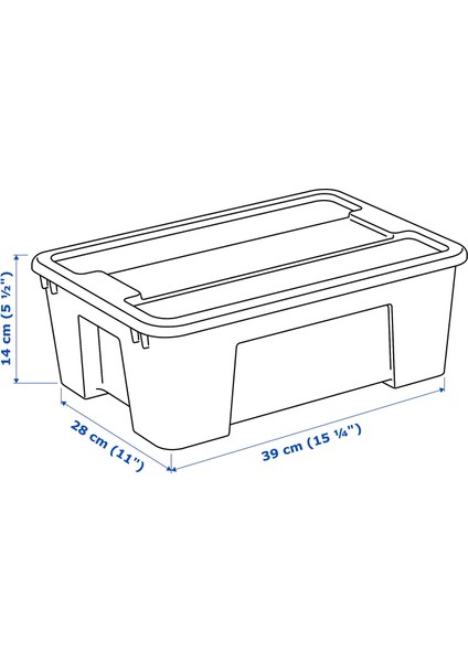 Samla Saklama Kabı Şeffaf 11 lt modelleri