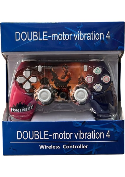 Glrtech P4A Kablosuz Oyun Kolu Double Motor Titreşimli Şarj Edilebilir Ps4 Uyumlu