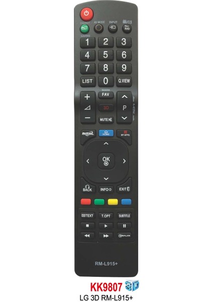 3D Rm-L 915+LCD Tv Kumanda