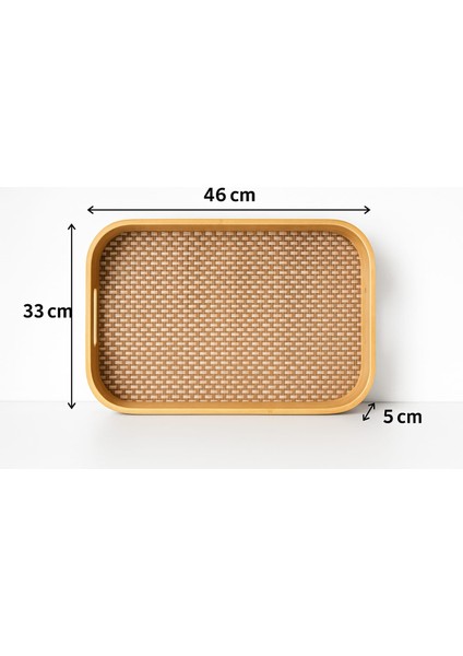 Bambu Dikdörtgen Tepsi 46cm x 33cm x 5cm modelleri