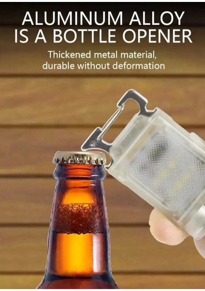 V15 Edc El Feneri 1200LM Anahtarlık Işık Tip-C Şarj Edilebilir Taşınabilir Mini Torch Mıknatıs Klips ile Kamp Cep Fener