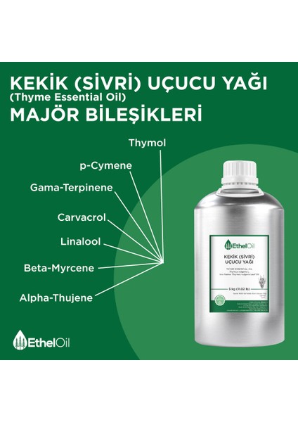 Kekik (Sivri) Uçucu Yağı - 5 kg Saf ve Doğal Uçucu Yağ fırsatları