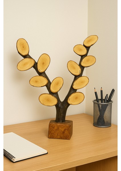 Öğretmene En Özel Hediye Zeytin Ağacından Yapılmış Isimli Sınıf Ağacı