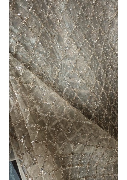 Lüks Tasarımtaşlı Simli Özel Gün Abiye Elbise Kumaşlar