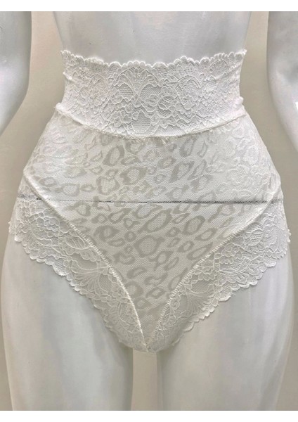 Ekru Dantelli Yüksek Bel Külot VENÜS-K1012 fiyatları