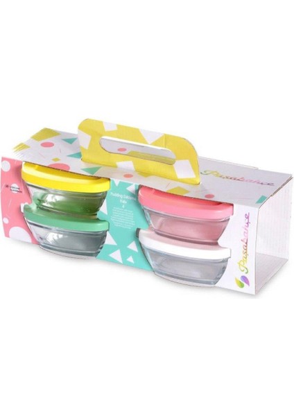 Paşabahçe 4'lü Saklama Kabı Kare 96840 310 cc