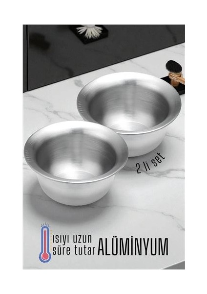 Bfs Alüminyum Tıraş Tası 2 Li Set
