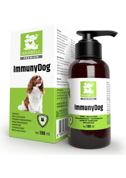 Immunydog – Nanbell Premium Bağışıklık Güçlendirici Vitamin (100 Ml)