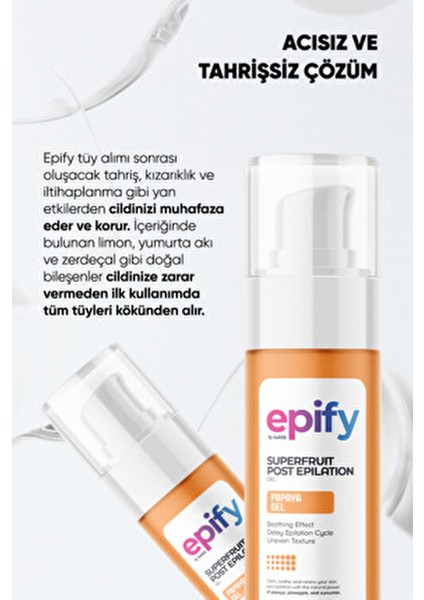 Tüy Azaltıcı Papaya Sütü 150 ml Hassas Ciltler için Derinlemesine Nüfuz Eden Formül