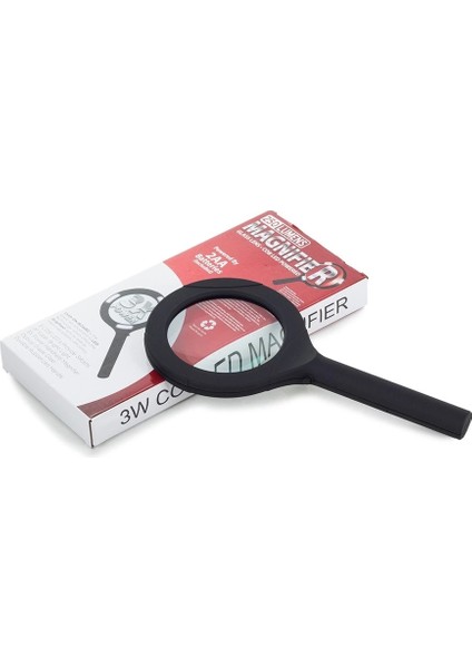 3 Ledli Işıklı El Büyüteci 250 Lümen Beyaz Işık Büyüteç 3x Zoom Tamirci Büyüteç WT374 modelleri