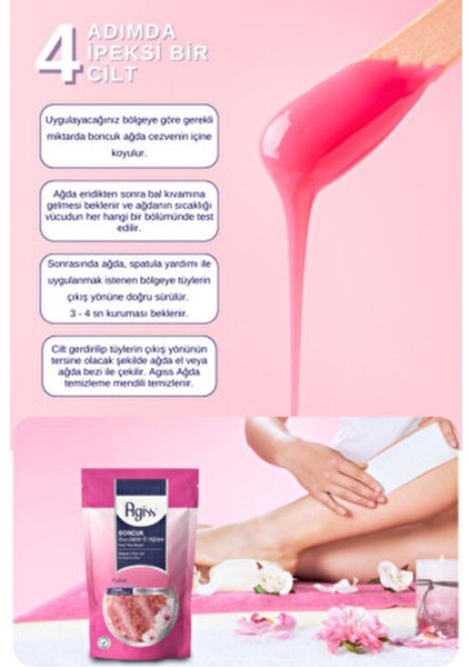 Pudralı Boncuk Soyulabilir İnci El Ağdası 220 gr 4 Adet Acı Hissini Azaltan Kolay Kullanım