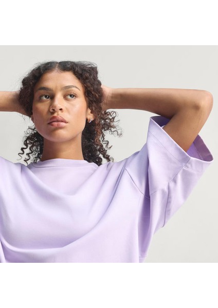 Kadın Mor T-shirt W ALL SZN SL T JW5069 modelleri