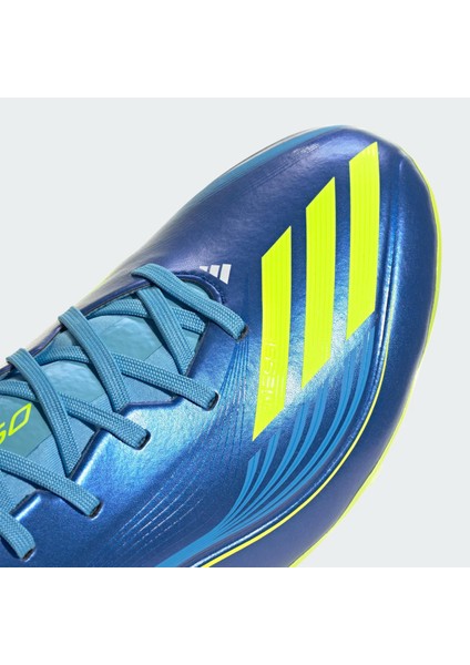 F50 Messi League Firm-Multi Ground Erkek Mavi Çim Saha Kramponu.-