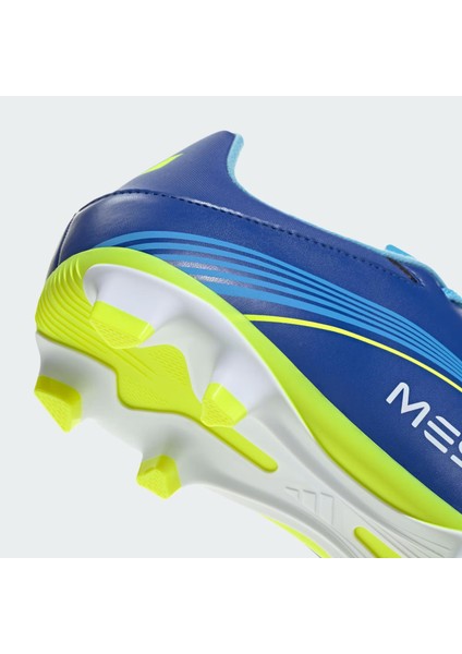 F50 Messi Club Firm-Multi Ground Erkek Mavi Çim Saha Kramponu.-