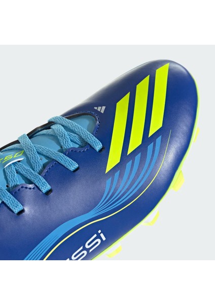 F50 Messi Club Firm-Multi Ground Erkek Mavi Çim Saha Kramponu.-