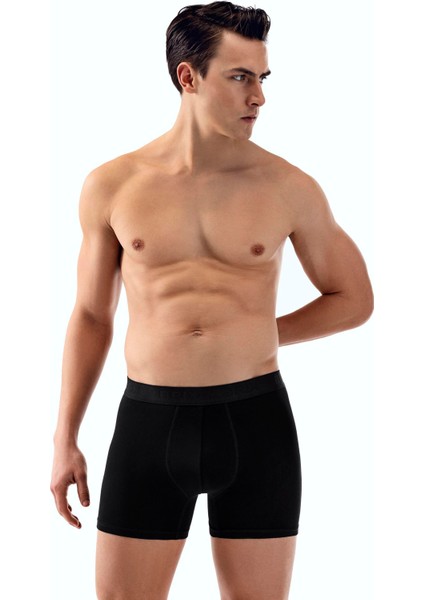 Erkek Modal Ikili Boxer Siyah Renk fırsatları